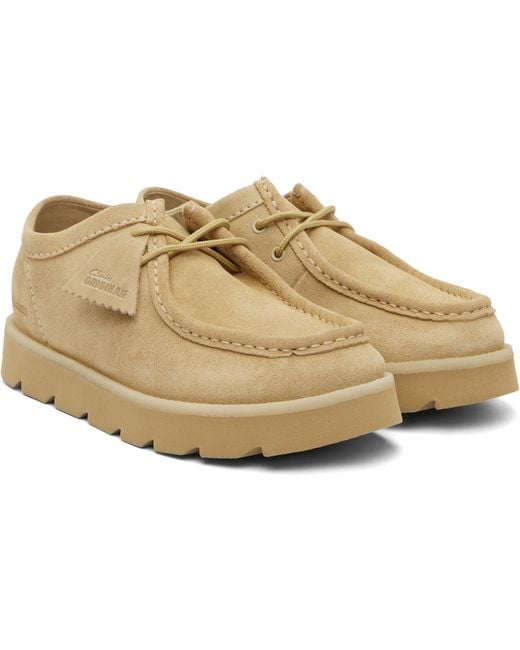 Clarks Natural Meare Wallabee Derbys for men