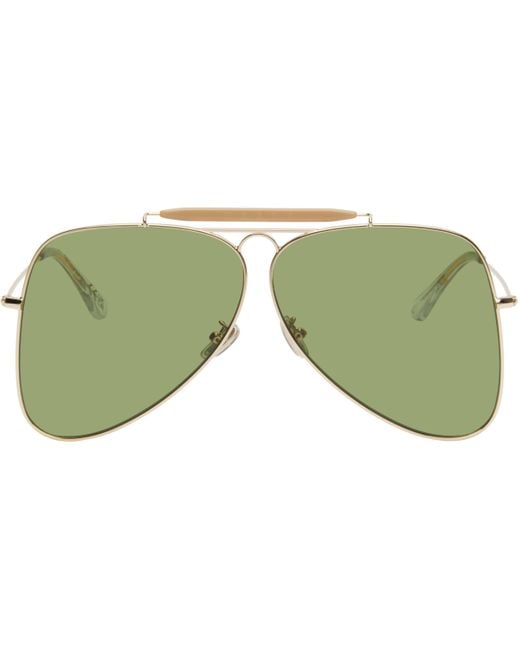 Marni Green Show Pilot Sunglasses for men