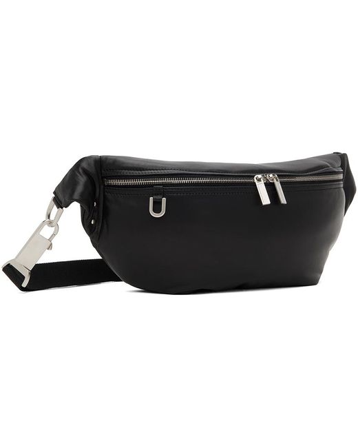 Rick Owens Black Peached Lambskin Pouch for men