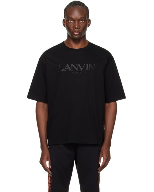 Lanvin Black Oversized T-shirt for men