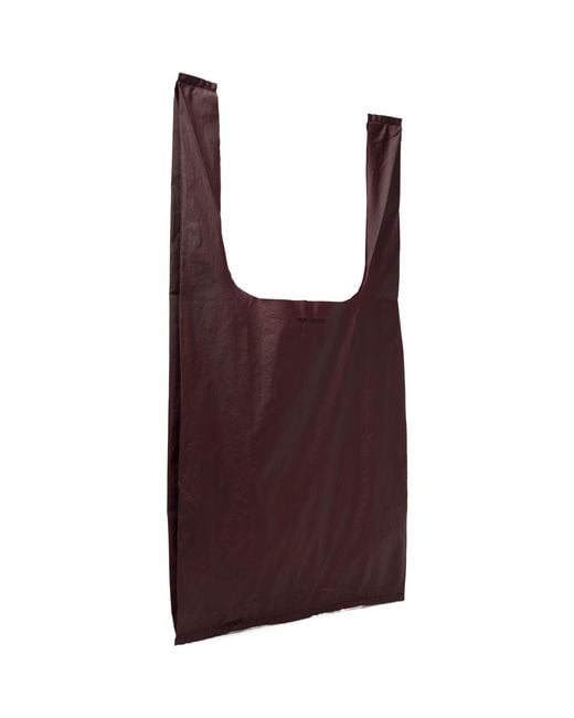 Our Legacy Purple Burgundy Grocery Tote
