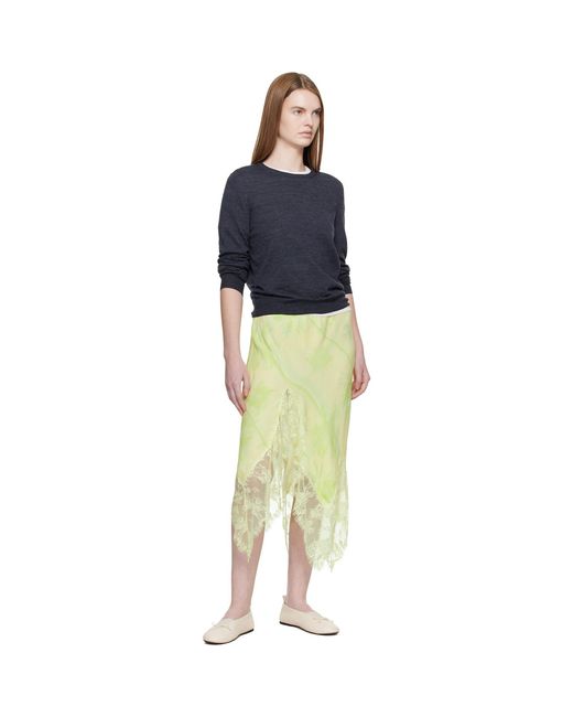 Collina Strada Yellow Waterlily Midi Skirt