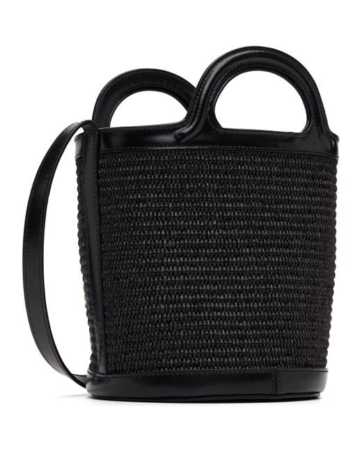 Marni Black Tropicalia Small Bucket Bag