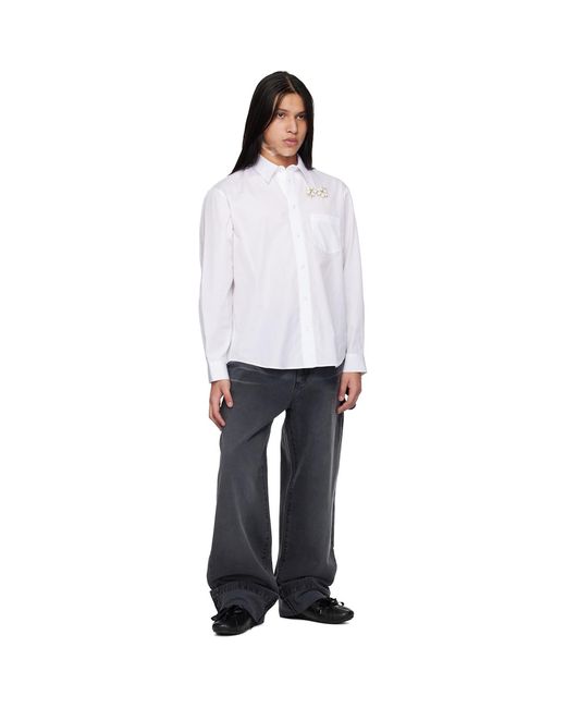 Simone Rocha Black Straight Leg Jeans for men