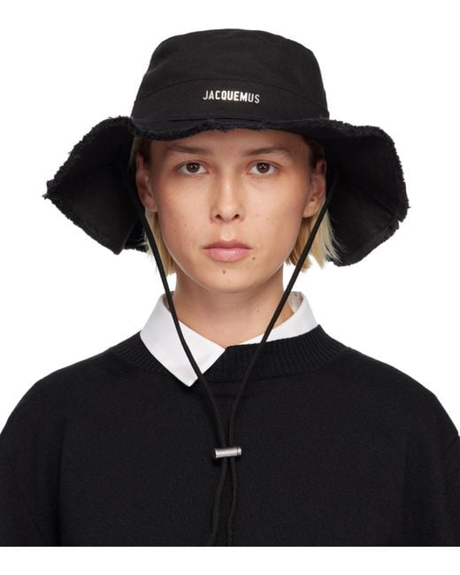 Jacquemus Black Les Classiques 'The Artichaut' Bucket Hat