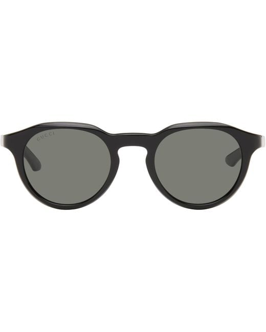Gucci Black Institutional Logo Sunglasses for men