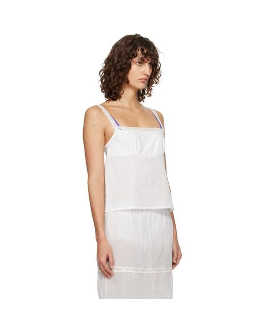 Fruity Booty White Lace-Trim Camisole