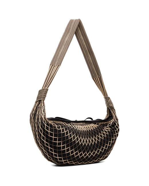 Lemaire Black Croissant Filt Bag for men