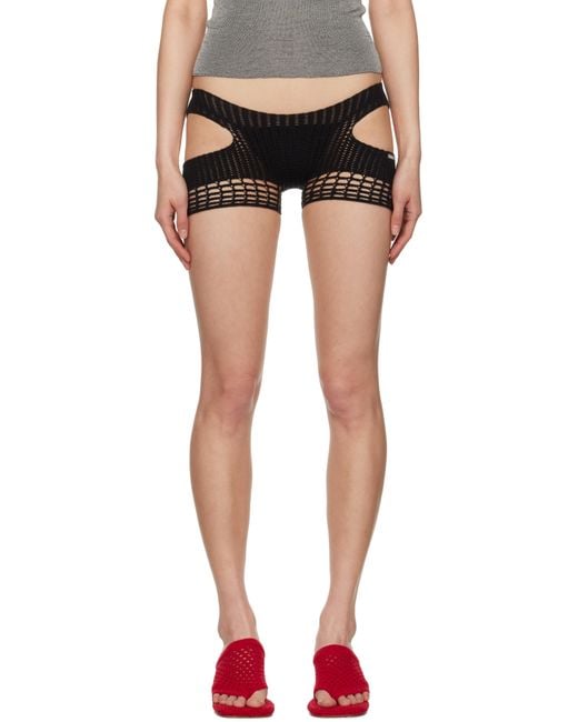 Isa Boulder Black Quarter Mini Shorts