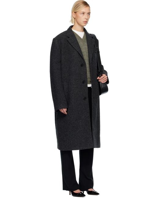 Maison Margiela Black Wool Coat
