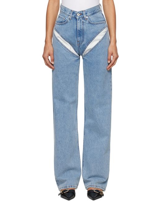 Y. Project Blue Cut Out Jeans