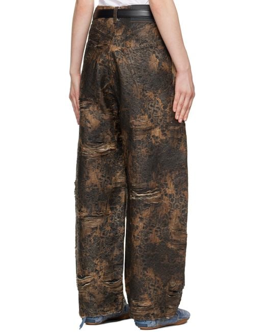 Acne Brown Super Baggy Fit 2023F Jeans