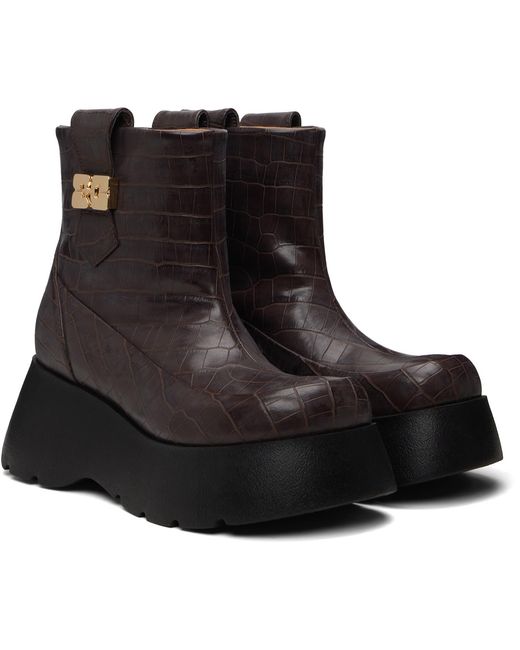 Ganni Black Kat Low Boots