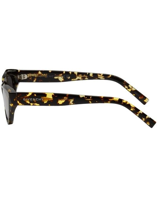 Givenchy Black Tortoiseshell Cat-eye Sunglasses for men