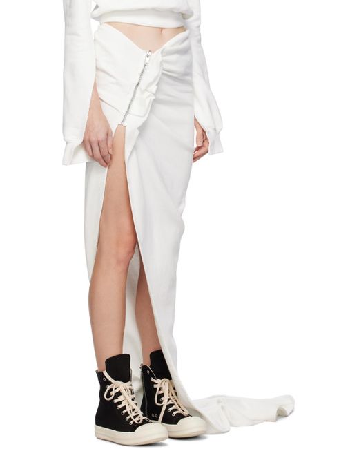 Rick Owens Off-white Edfu Maxi Skirt