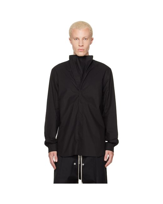 Rick Owens Black Tower Island Shirt for men