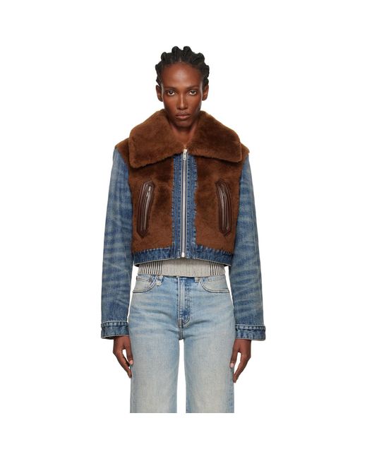 R13 Black 'Denim Fur' Jacket