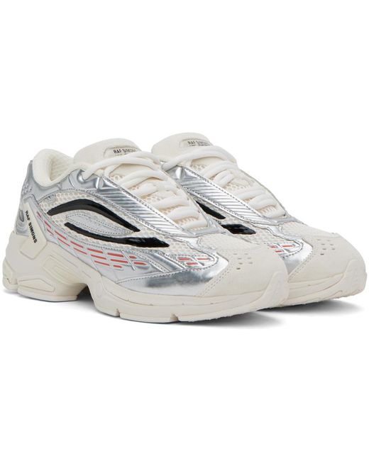 Raf Simons Black Silver & Off-white Ultrasceptre Sneakers for men