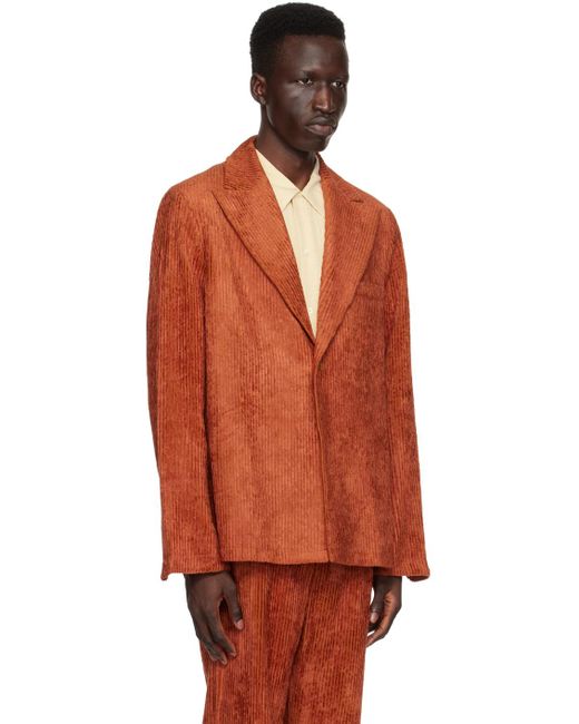 Séfr Orange Cecil Blazer for men