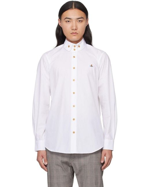 Vivienne Westwood White 2 Button Krall Shirt for Men | Lyst