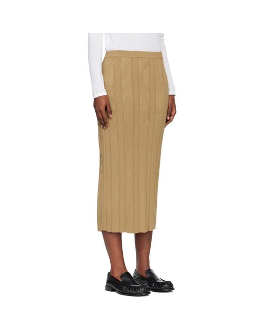 Proenza Schouler Natural Khaki Ryanne Midi Skirt