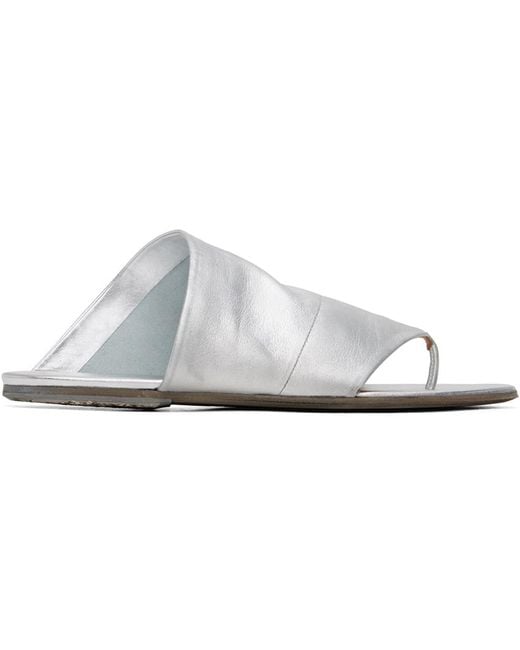 Marsèll White Silver Arsella Sandals for men