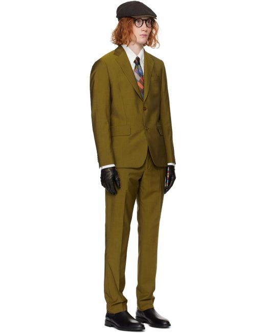 Paul Smith Black Yellow 'the Brierley' Suit for men