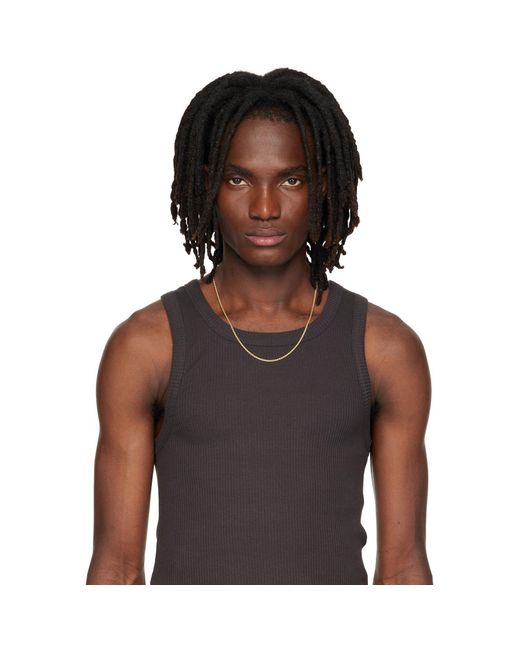 Hatton Labs Metallic Rope Chain Necklace for men