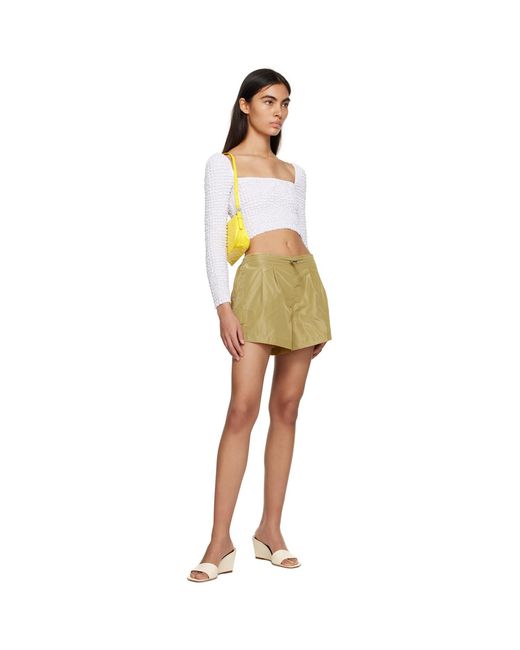 Staud White Eleanora Blouse
