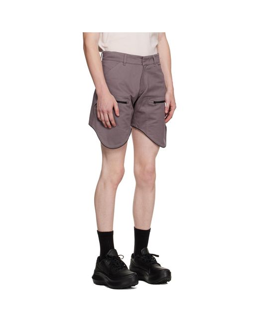 OLLY SHINDER Purple Scout Shorts for men