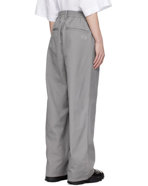 Pantalon de travail gris Y-3 pour homme en coloris Gray