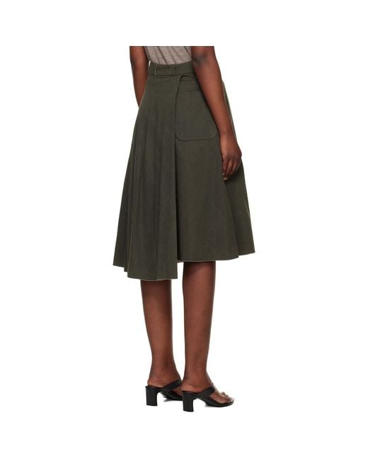 Our Legacy Black Origami Midi Skirt