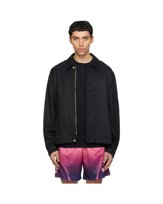 Casablanca Black Monogram Sports Jacket for men