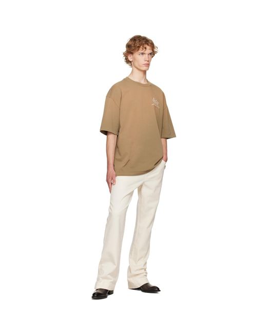 Amiri Natural Off- Straight Flare Jeans for men