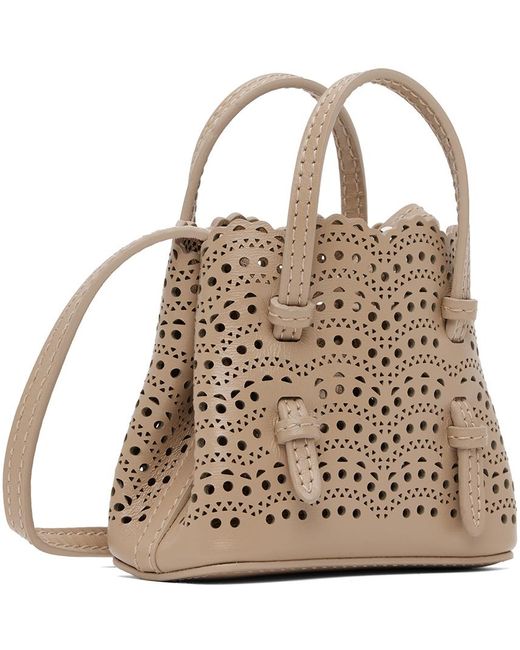 Alaïa Alaïa トープ ミニ Mina バッグ Brown
