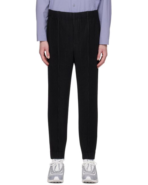 Homme Plissé Issey Miyake Homme Plissé Issey Miyake Black Pleats Bottoms 1 Trousers for men