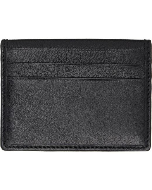 Vivienne Westwood Black Bifold Leather Card Holder for men