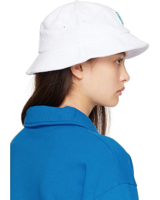 Sporty & Rich Blue White Src Bucket Hat