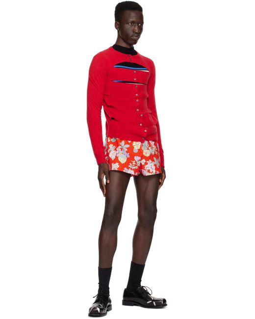 MERYLL ROGGE Red Shorts for men