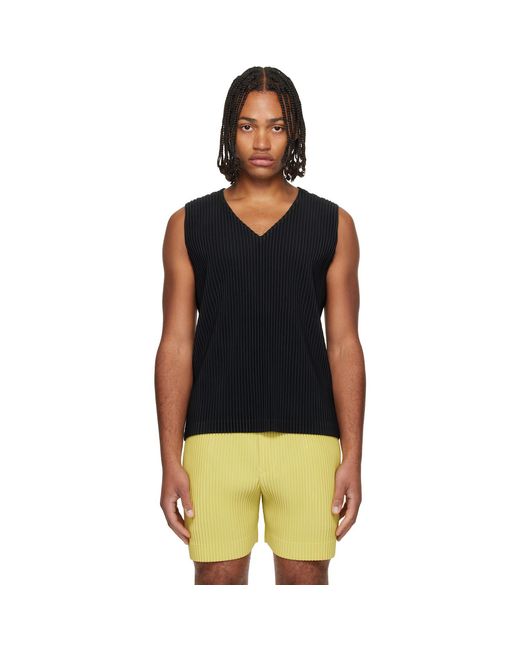 Homme Plissé Issey Miyake Black Basics Tank Top for men