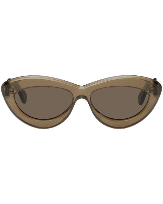 Loewe Black Green Cat-eye Sunglasses for men