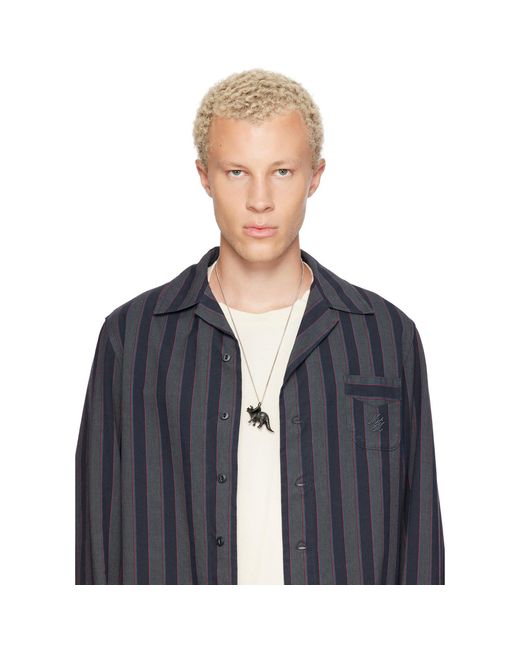 MM6 by Maison Margiela Metallic Dino Necklace for men