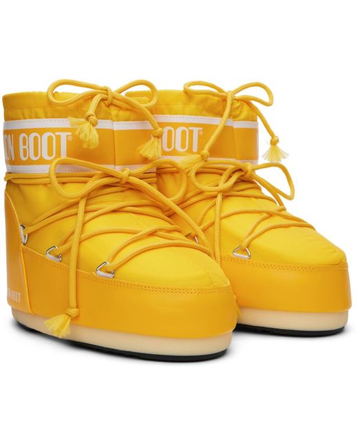 Bottes basses icon jaunes Moon Boot pour homme en coloris Yellow