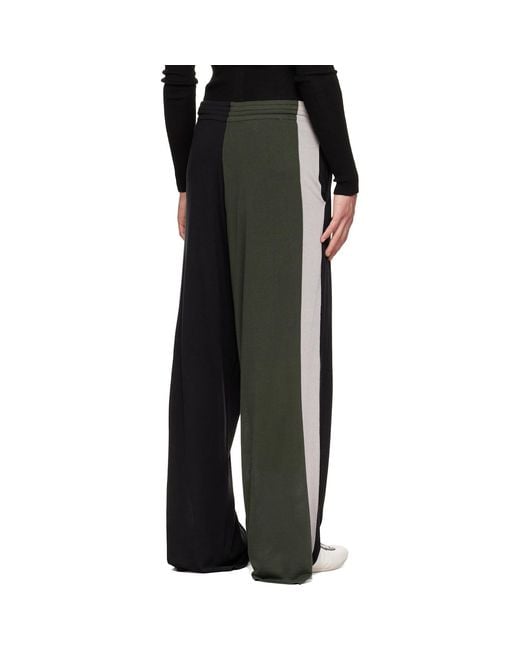 Kiko Kostadinov Black Sigo Knit Sweatpants for men