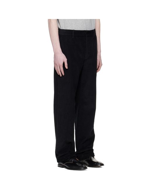 Commission Black Low-Rise Boy Trousers for men