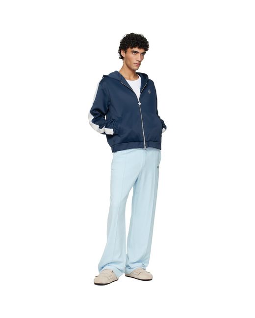 Casablanca Blue Scuba Zip Track Jacket for men
