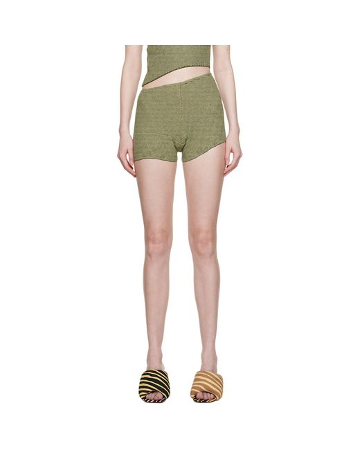 Isa Boulder Green Parallel Shorts