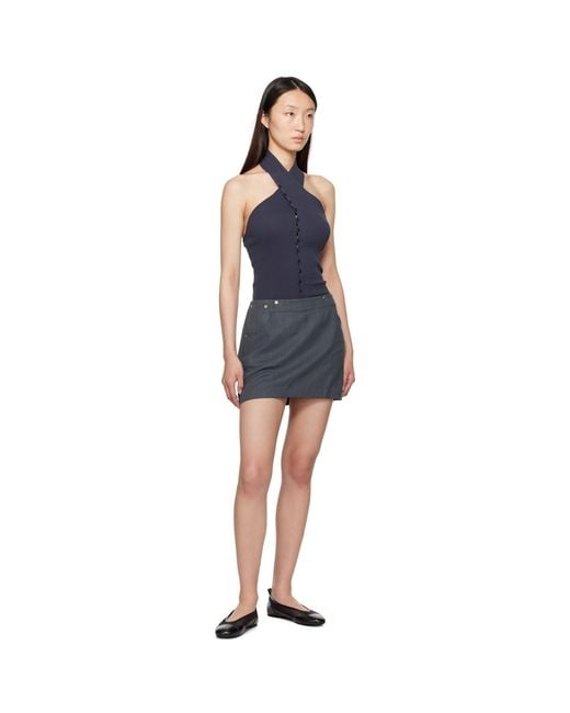 Paloma Wool Blue Erin Miniskirt