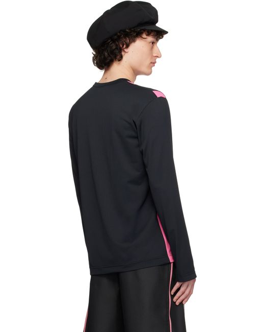 T-Shirt Noir Et Rose À Rayures En Jacquard Comme des Garçons pour homme en coloris Black