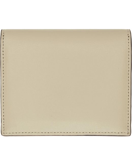 Totême Natural T-Lock Leather Card Holder